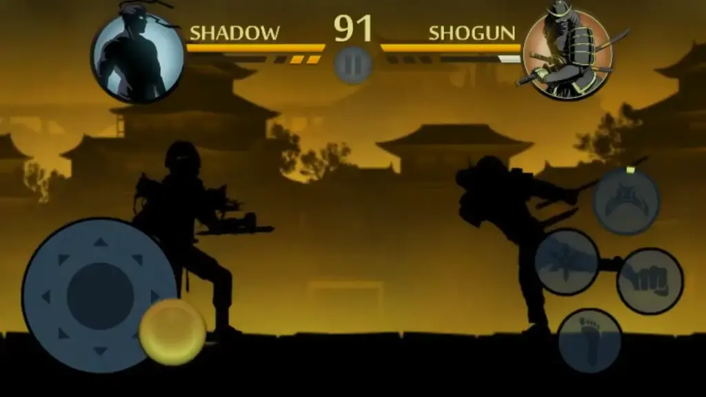 shadow vs shogun. Fighting game having best control system.